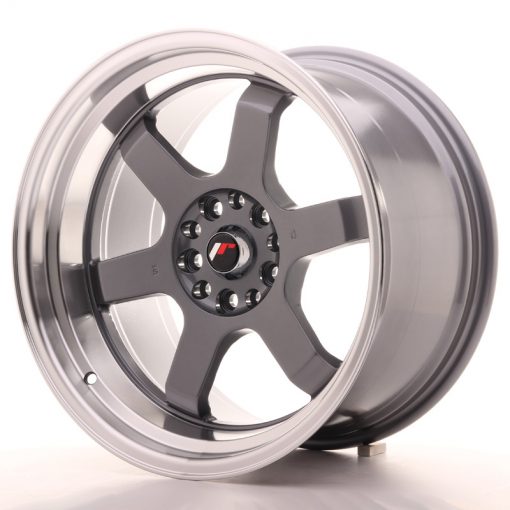 JR Wheels JR12 18x10 ET20 5x114/120 Gun Metal w/Machined Lip