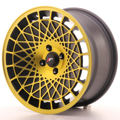 JR Wheels JR14 16x8 ET25 4x100 Matt Black w/Gold Finish