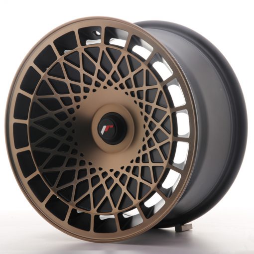 JR Wheels JR14 16x8 ET25 BLANK Matt Black w/Bronze Finish