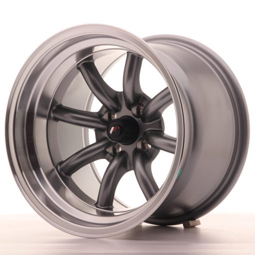 JR Wheels JR19 15x10,5 ET-32 4x100 Gun Metal w/Machined Lip