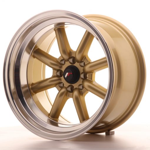 JR Wheels JR19 16x9 ET-25 4x100/114 Gold w/Machined Lip