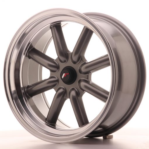 JR Wheels JR19 17x8 ET-20-0 BLANK Gun Metal w/Machined Lip