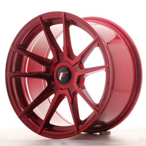 JR Wheels JR21 17x9 ET25-35 BLANK Platinum Red