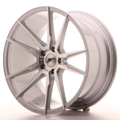 JR Wheels JR21 20x10 ET40 5x120 Silver Machined Face