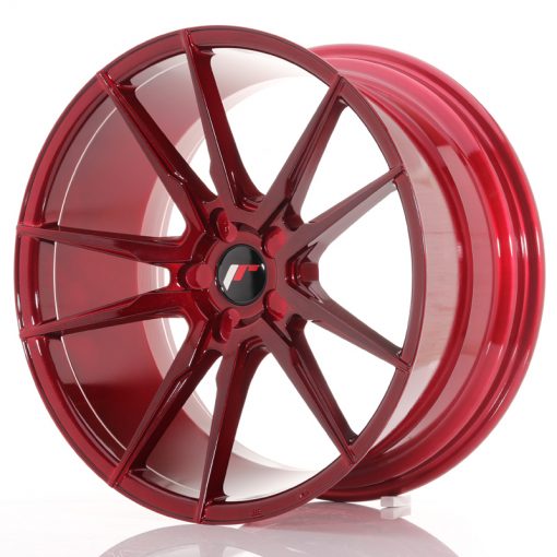 JR Wheels JR21 20x10 ET20-40 5H BLANK Platinum Red