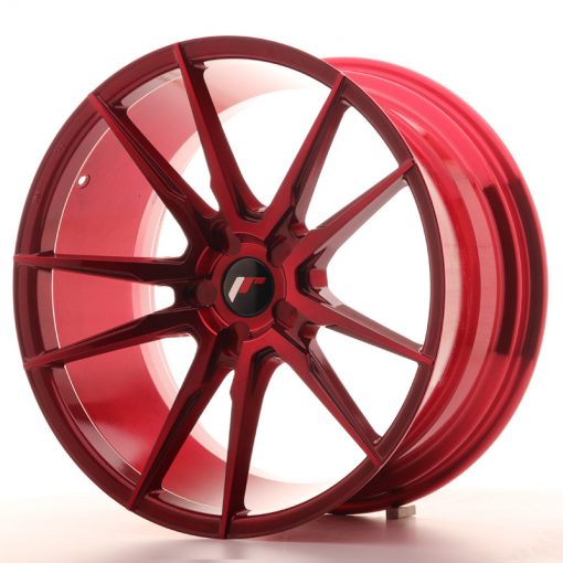 JR Wheels JR21 20x10 ET20-40 5H BLANK Platinum Red