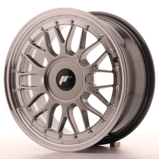 JR Wheels JR23 16x7 ET20-45 BLANK Hyper Black w/Machined Lip