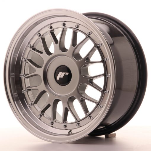 JR Wheels JR23 16x8 ET20-45 BLANK Hyper Black w/Machined Lip