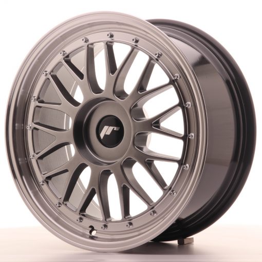 JR Wheels JR23 18x8 ET30-45 BLANK Hyper Black w/Machined Lip