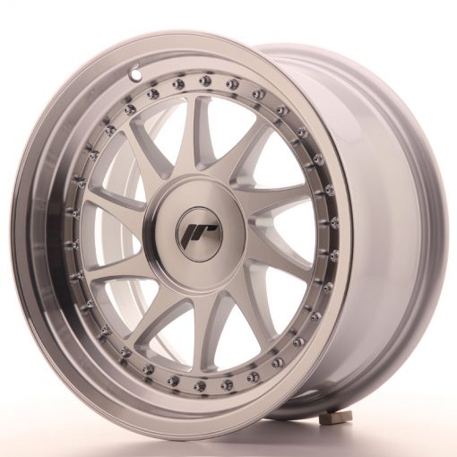 JR Wheels JR26 16x8 ET10-30 BLANK Silver Machined Face