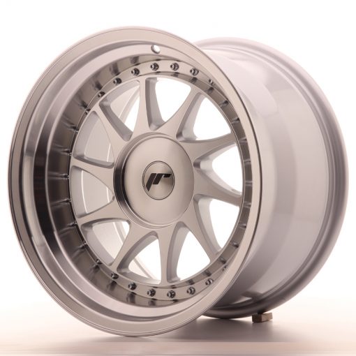 JR Wheels JR26 17x10 ET0-25 BLANK Silver Machined Face