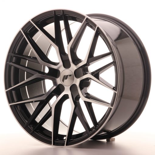 JR Wheels JR28 20x10 ET20-40 5H BLANK Gloss Black Machined Face