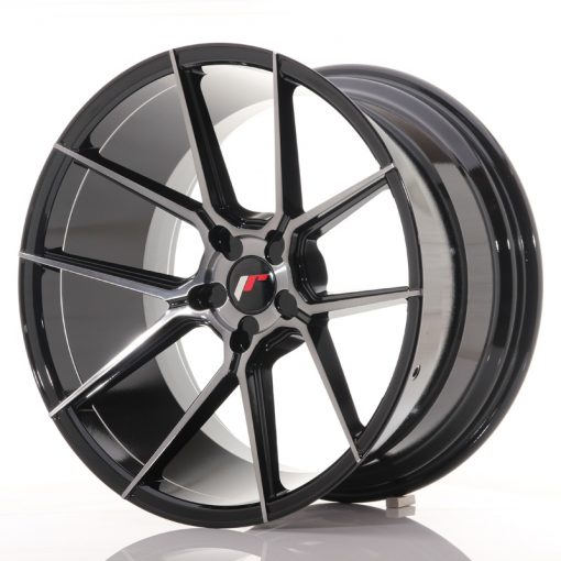 JR Wheels JR30 20x11 ET20-30 5H BLANK Black Brushed w/Tinted Face