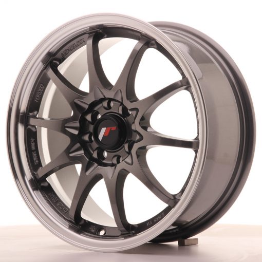 JR Wheels JR5 16x7 ET30 4x100/108 Gun Metal w/Machined Lip