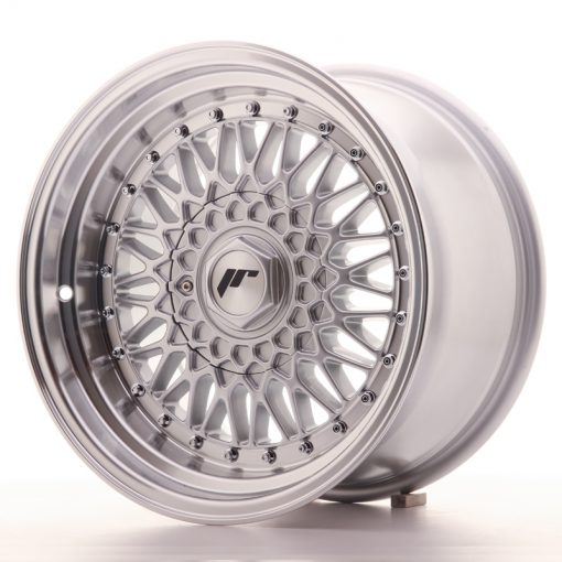 JR Wheels JR9 16x9 ET20 4x100/108 Silver w/Machined Lip+Silver Rivets